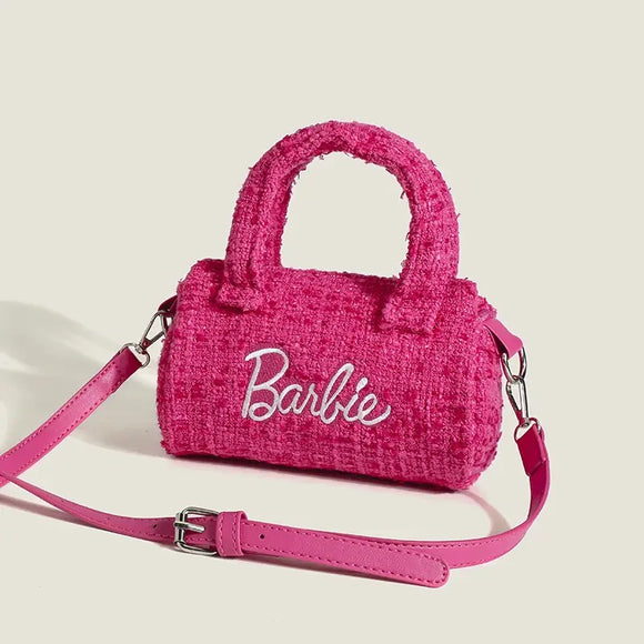 Cute pink Barbie doll inspired fashion handbag