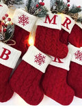 Personalize initial name hanging Christmas stocking
