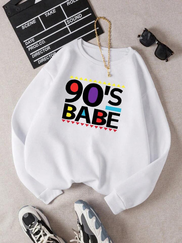 Women 90s baby pullover sweater