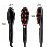 Iconic Beauty Fast Hair Straightening Electric Brush flat iron