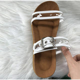 Women Summer Clear Transparent Jelly Slides Sandals