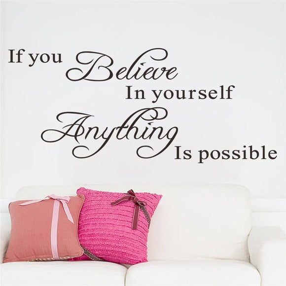 New! Inspirational ICONIC Quotes Wall vinyl decal