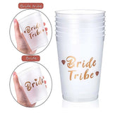 Bride team bride cups and straws bridal shower party decorations