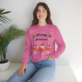 Christmas Hoedown Unisex Sweatshirt, Holiday Dance Party Jumper, Festive Western Shirt, Country Music Theme, Square Dancing Pullover, Line