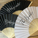 Luxury Bride bridesmaid cooling hand fans