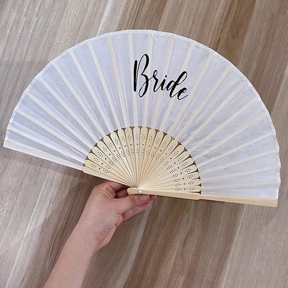 Luxury Bride bridesmaid cooling hand fans