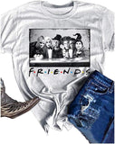 Friends funny graphic Halloween print tshirt