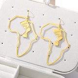 African Queen Afro tribal 3d fashion earrings