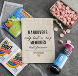 5pcs diy Wedding birthdays recovery hangover kit bags