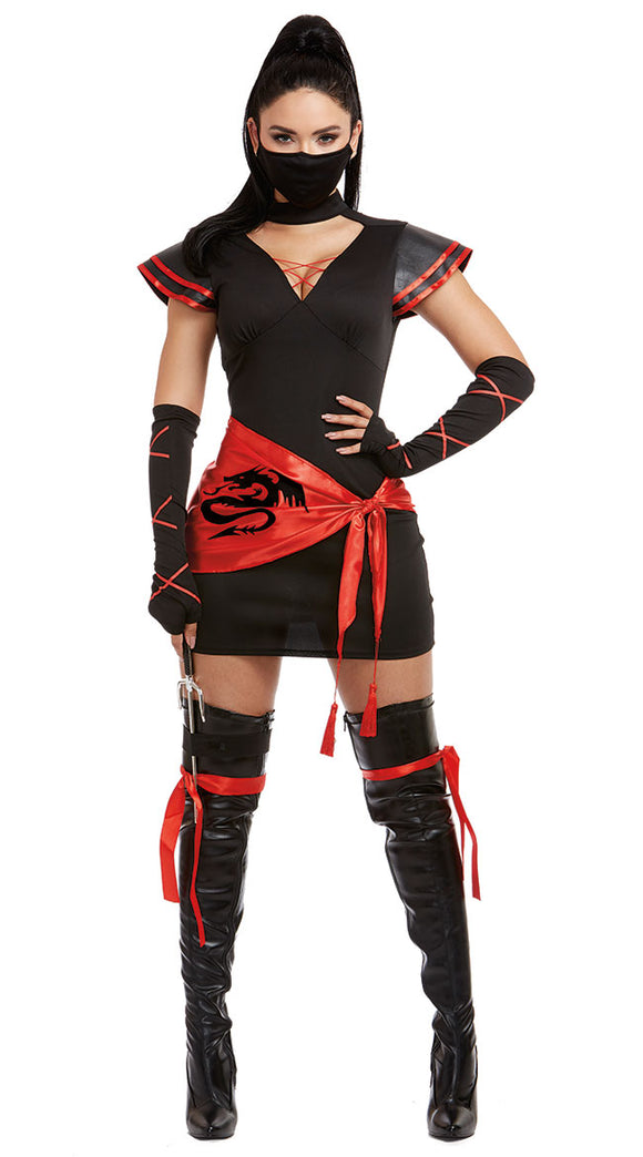 Spicy Ninja girl combat Halloween costume