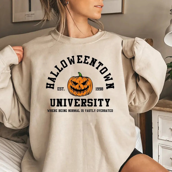 Halloween town university pullover sweater