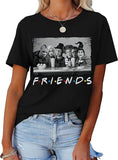 Friends funny graphic Halloween print tshirt