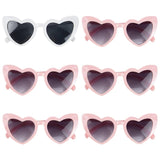 Bridal shower bachelorette party heart sunglasses braidsmaid bride matching sunglasses