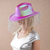 Ladies Festival fringe cow boy hat