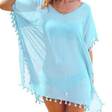 Ladies tassel detail coverup dress