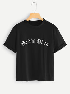 Gods plan drake retro tshirt