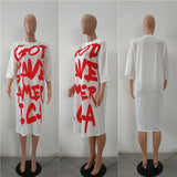 God save America oversize tshirt dress