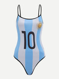 Ladies Argentina World Cup soccer bodysuit