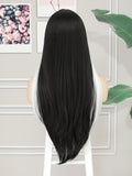 Glow in the dark festival party Long Straight Synthetic Wig
