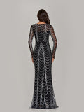 Elegant Sequin Mermaid Formal Evening Dress