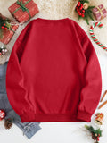 Women classic peace love christmas pullover sweatshirt sweater