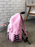 Lace up Style fashion school travel backpack