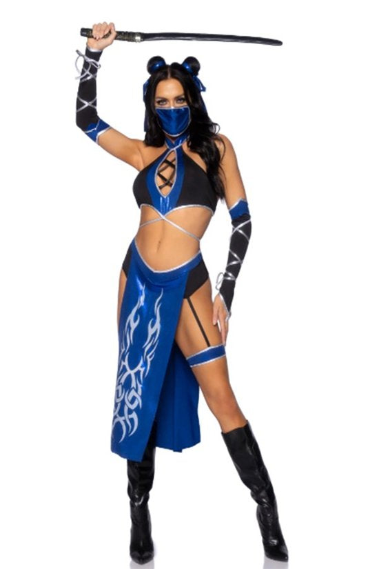 Mortal combat Ninja babe halloween cosplay costume