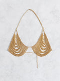 Women Chain bra top body jewelry top