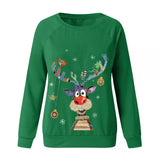 Oversize comfy Reindeer christmas sweater top