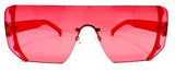 Retro rimless color diva sunglasses