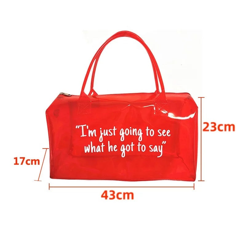 Spend The Night Weekender Bag, Funny Overnight Bag, Spinnanight Weekend Bag  – Verified Baddie