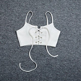 Lace up bralet crop top