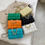 Luxury Woven basket inspired chain detail fashion handbag