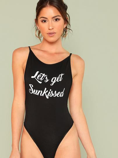 Let’s get sunkissed low back bodysuit top