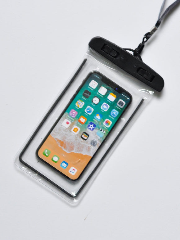 Clear waterproof phone pouch case