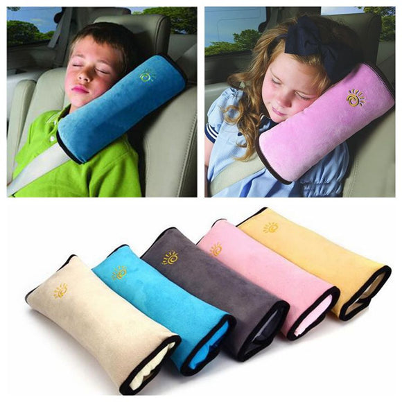 kids Safety Seat Belt Protection Cushion Travel Support Pillow
