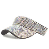 Bedazzled Rhinestone bling sun visor hat