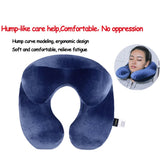 Soft comfy Inflatable airplane car travel neck support pillow