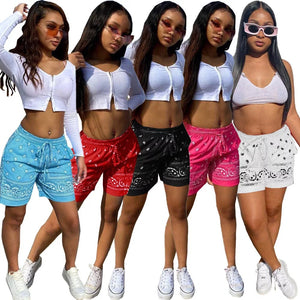 Ladies Bandana boyfriend shorts