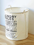 Fun text Laundry organizer basket hamper bin