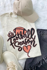 Women It’s football season graphic printed tshirt
