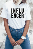 Influencer letter text retro oversize tshirt