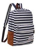 Stripe fashion school travel backpack