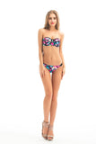 Colorful design 2 piece bikini swimsuit set