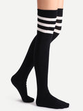 Knee high 3 stripe sports socks