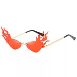 3d fire flame sunglasses