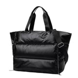 Waterproof wet dry puffer tote handbag