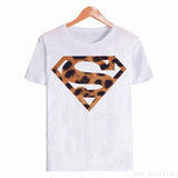 Leopard Superman superhero fashion tshirt