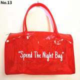 Spend the night spinnanight bags clear duffle travel bag