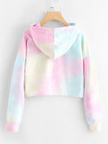 Tie dye pastel fashion hoodie sweater
